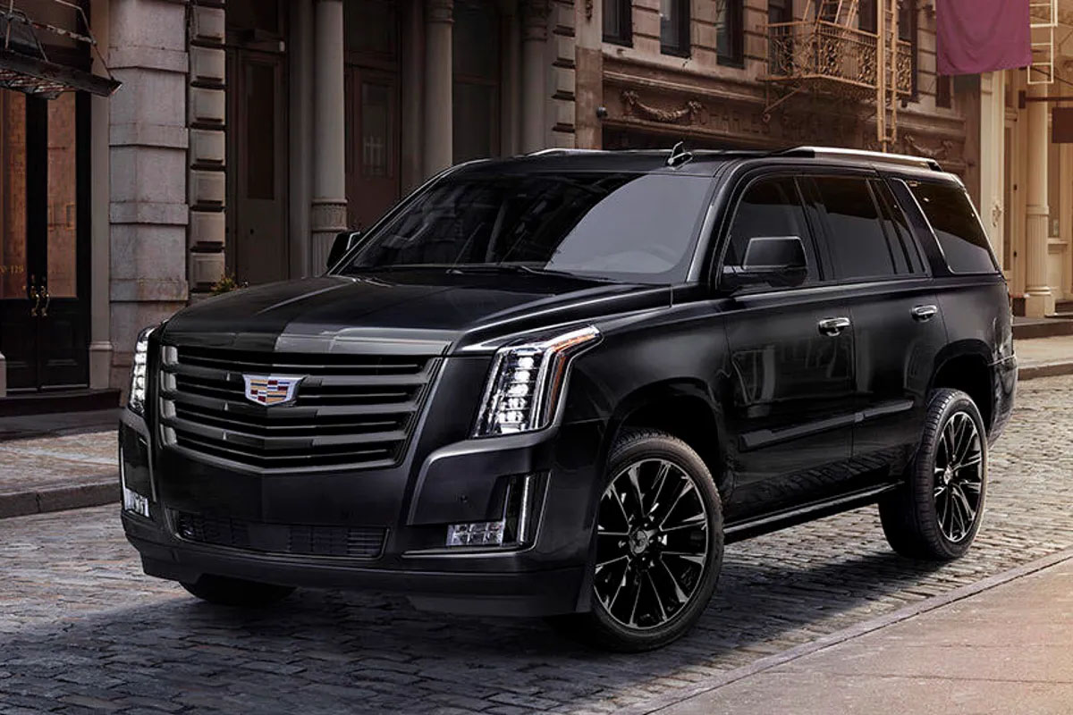 Luxury Cadillac Escalade parked in Mokena for our premium Mokena Limo Service.