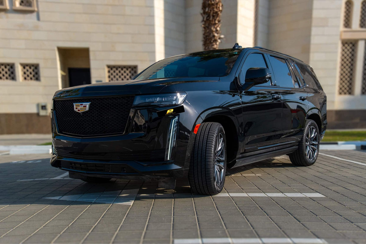 Luxury Cadillac Escalade parked for our premium Lemont Limo Service.